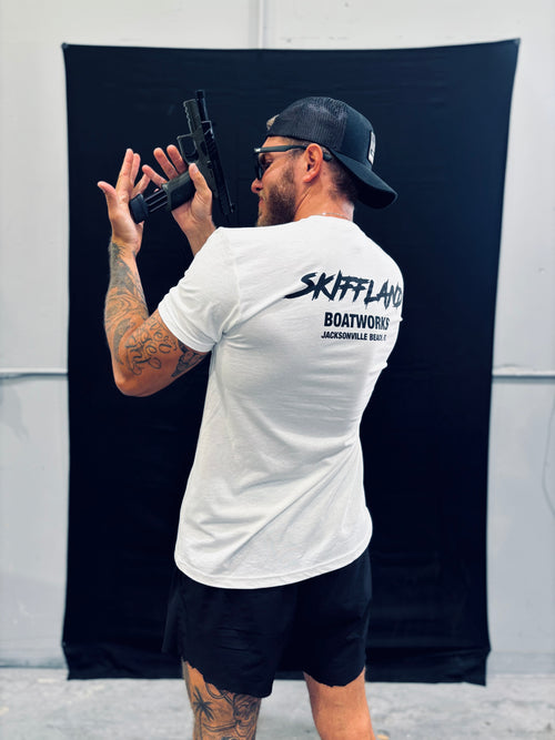 WHITE TEE - LARGE